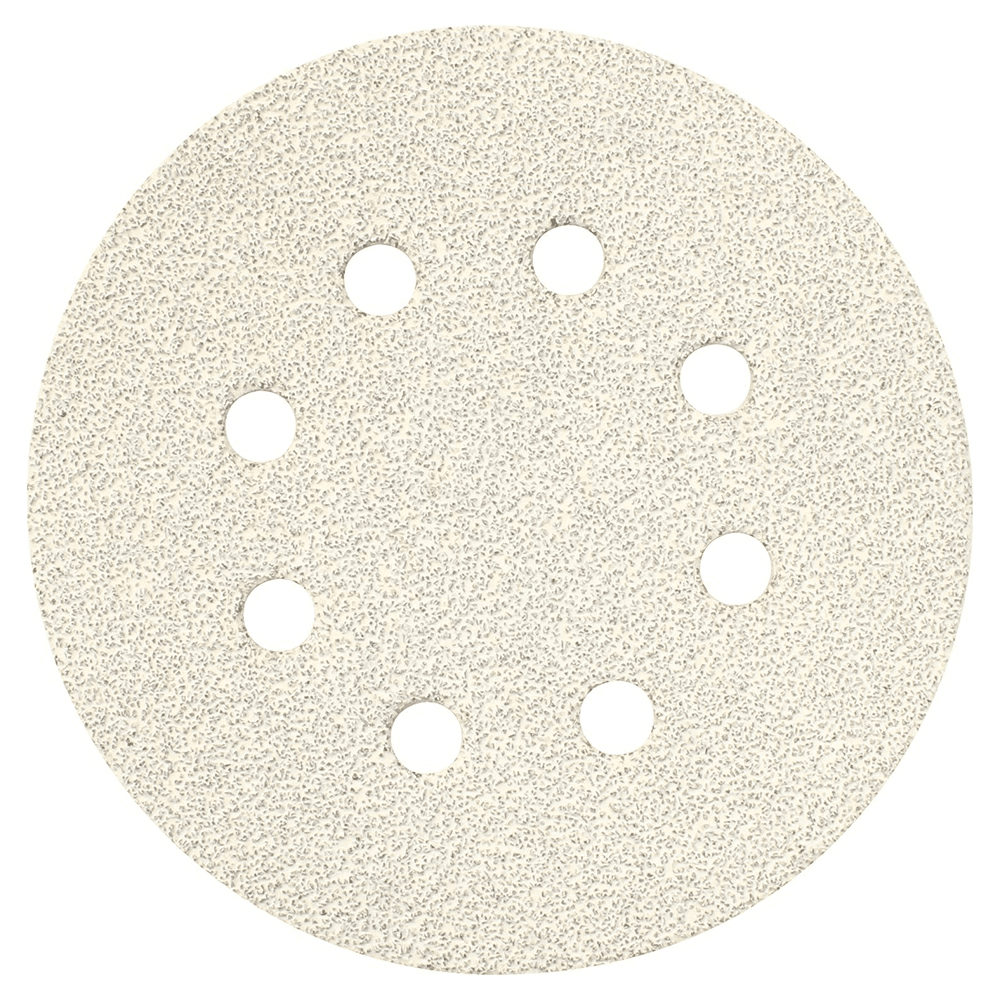 5" Hook/Loop 40 Grit Abrasive 8 Holes Sanding Disc, Aluminum Oxide on Paper (50/Pack) Main - Image