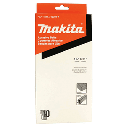 1-1/8" x 21" 80 Grit Abrasive Belt, Aluminum Oxide (10/Pack) Alt 1 - Image