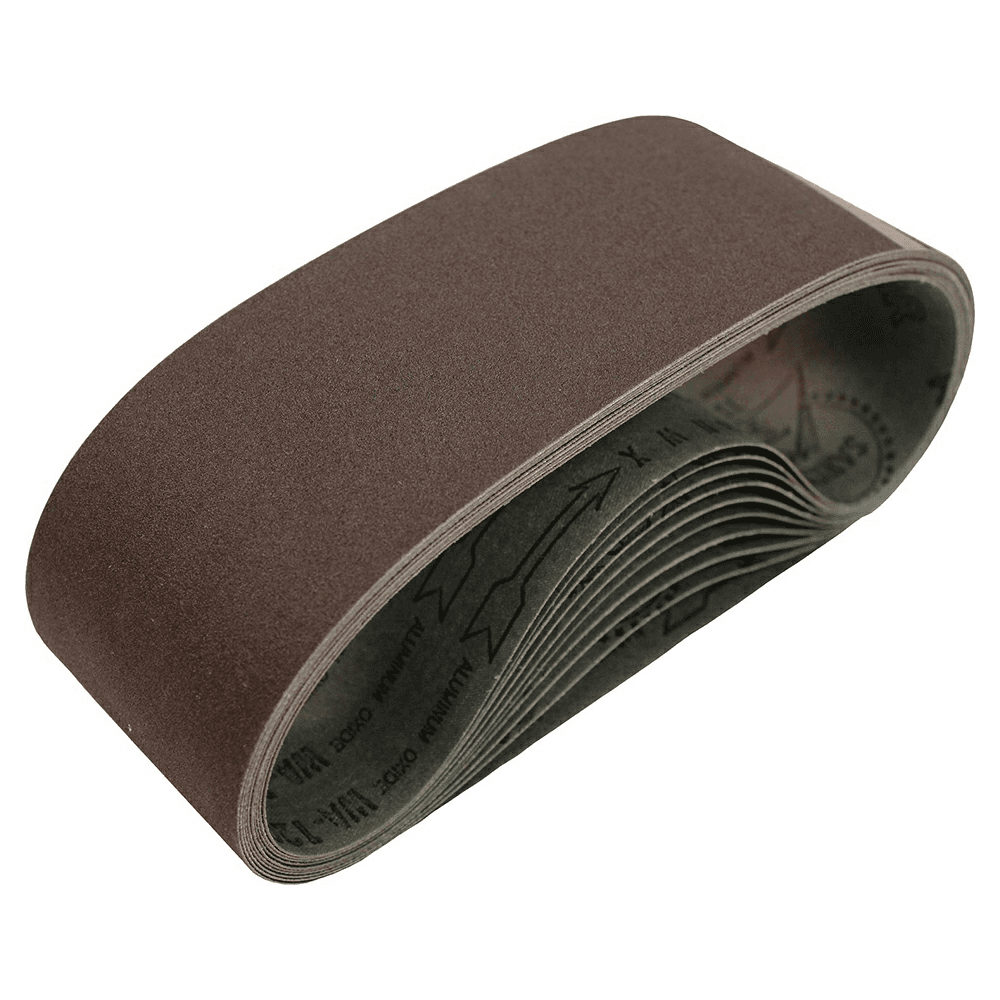 3" x 21" 80 Grit Abrasive Belt, Aluminum Oxide (10/Pack) Main - Image