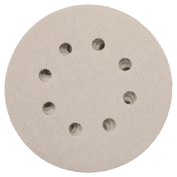 5" Hook/Loop 320 Grit Abrasive 8 Holes Sanding Disc, Aluminum Oxide on Paper (50/Pack) Main - Image