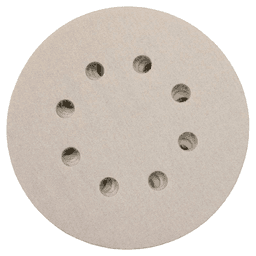5" Hook/Loop 320 Grit Abrasive 8 Holes Sanding Disc, Aluminum Oxide on Paper (5/Pack) Main - Image
