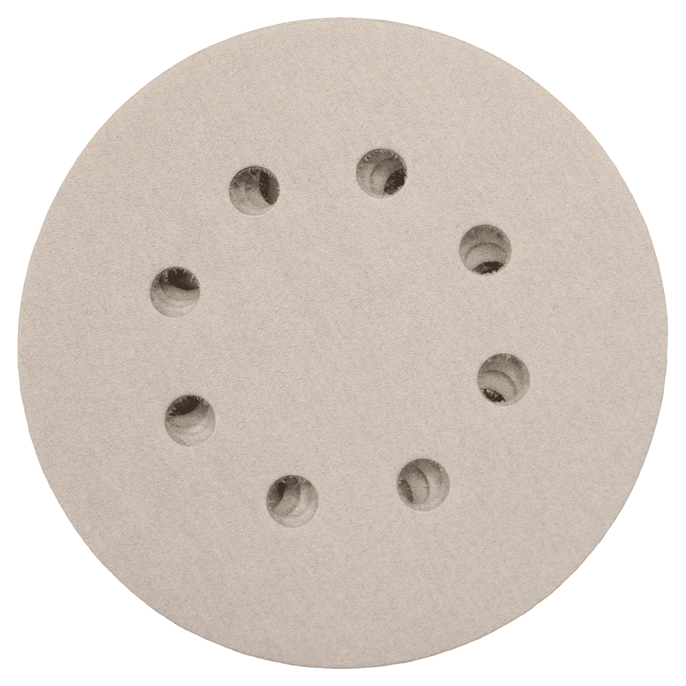 5" Hook/Loop 400 Grit Abrasive 8 Holes Sanding Disc, Aluminum Oxide on Paper (50/Pack) Main - Image