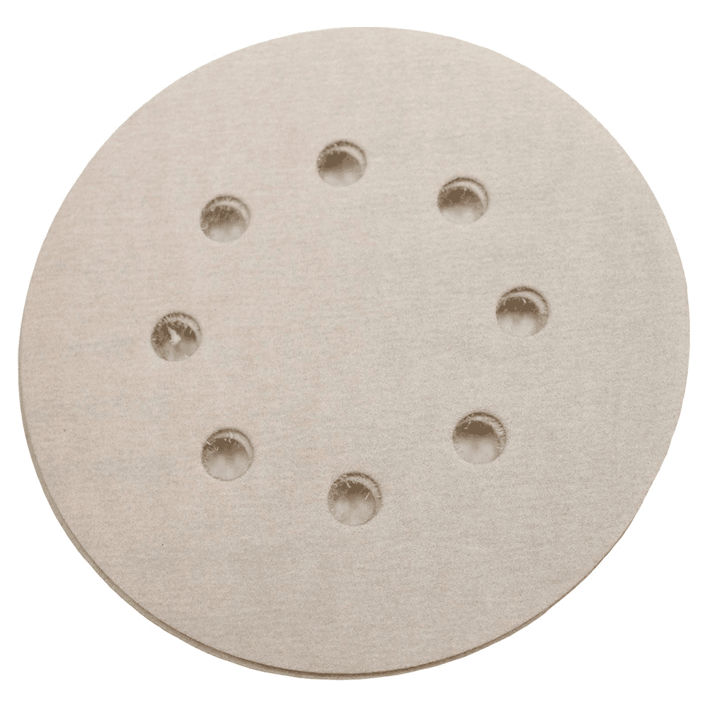 5" Hook/Loop 400 Grit Abrasive 8 Holes Sanding Disc, Aluminum Oxide on Paper (5/Pack) Main - Image