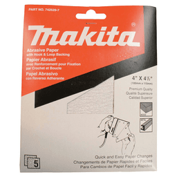 4-1/2" x 4-1/2" 60 Grit Aluminum Oxide Abrasive Sheet (5/Pack) Alt 1 - Image