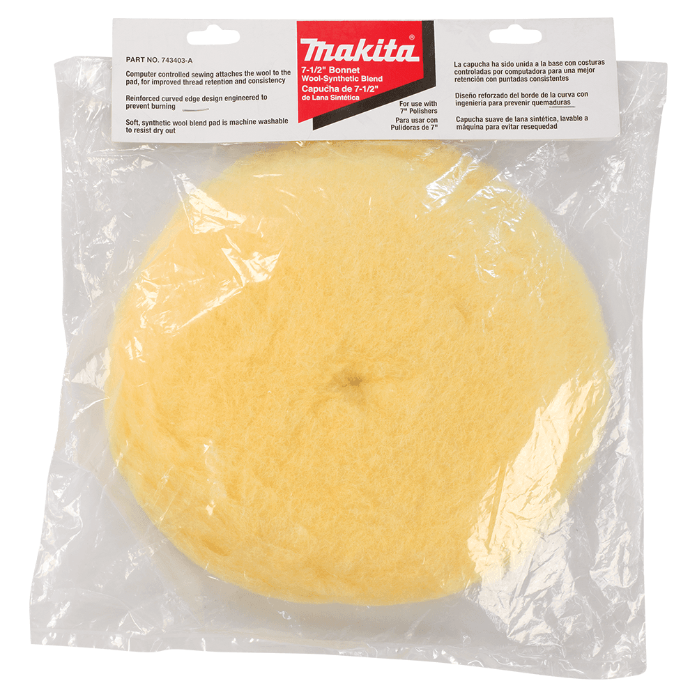 7" Hook/Loop Polishing Wool Bonnet Alt 1 - Image