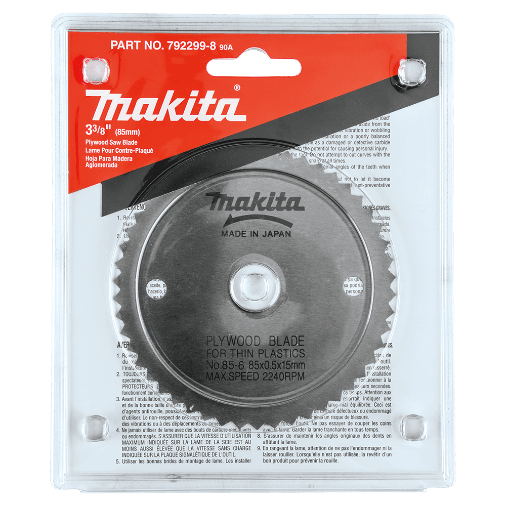 3-3/8" x 50 Teeth Cross-Cut Circular Saw Blade Alt 1 - Image