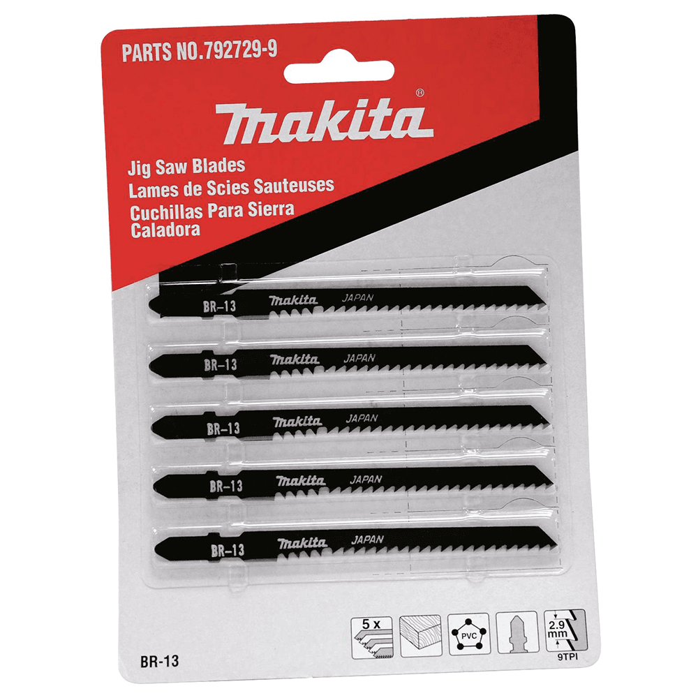 4‑1/8" x 9TPI Splinter-Free Cut Jigsaw Blade (5/Pack) Alt 1 - Image
