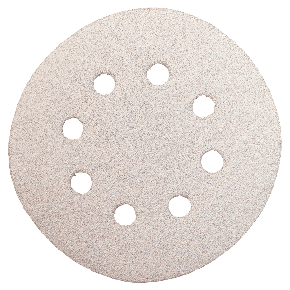 5" Hook/Loop 120 Grit Abrasive 8 Holes Sanding Disc, Aluminum Oxide on Paper (50/Pack) Main - Image