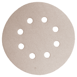 5" Hook/Loop 180 Grit Abrasive 8 Holes Sanding Disc, Aluminum Oxide on Paper (50/Pack) Main - Image