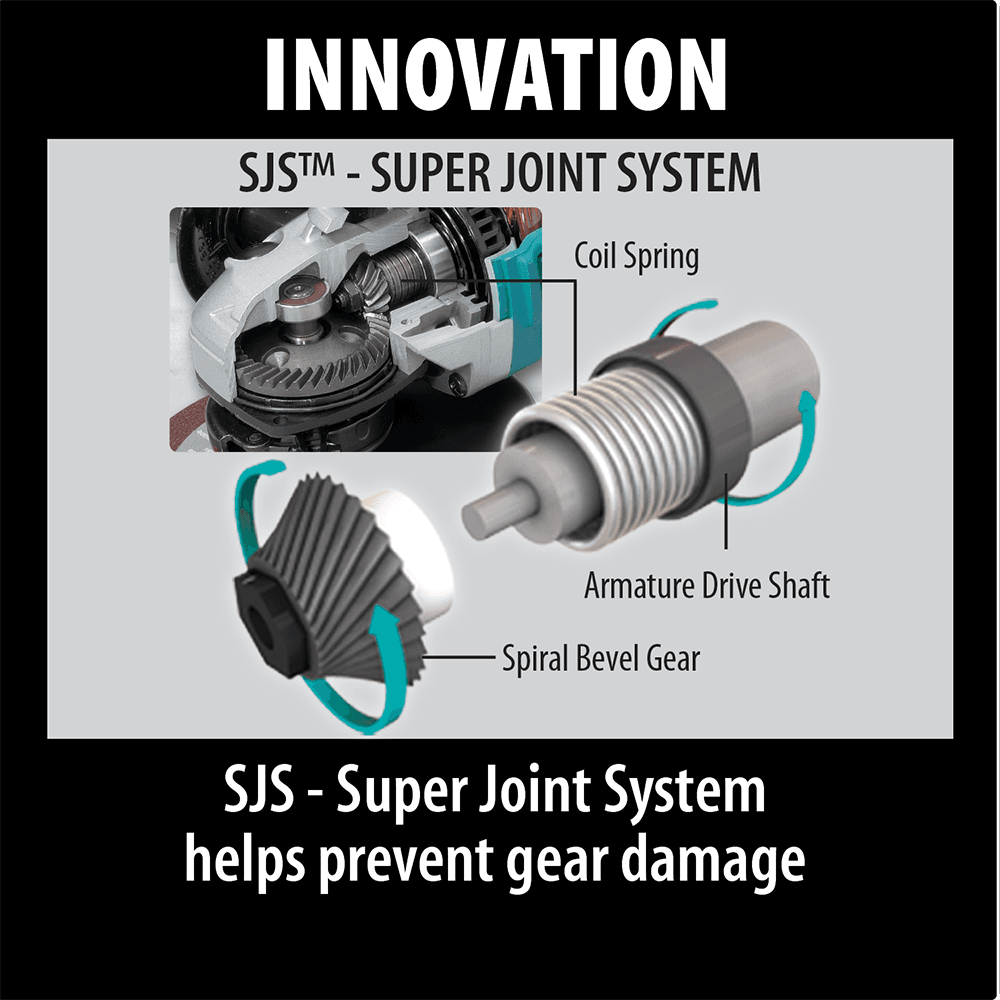 4-1/2" SJS High-Power Paddle Switch Angle Grinder Alt 9 - Image