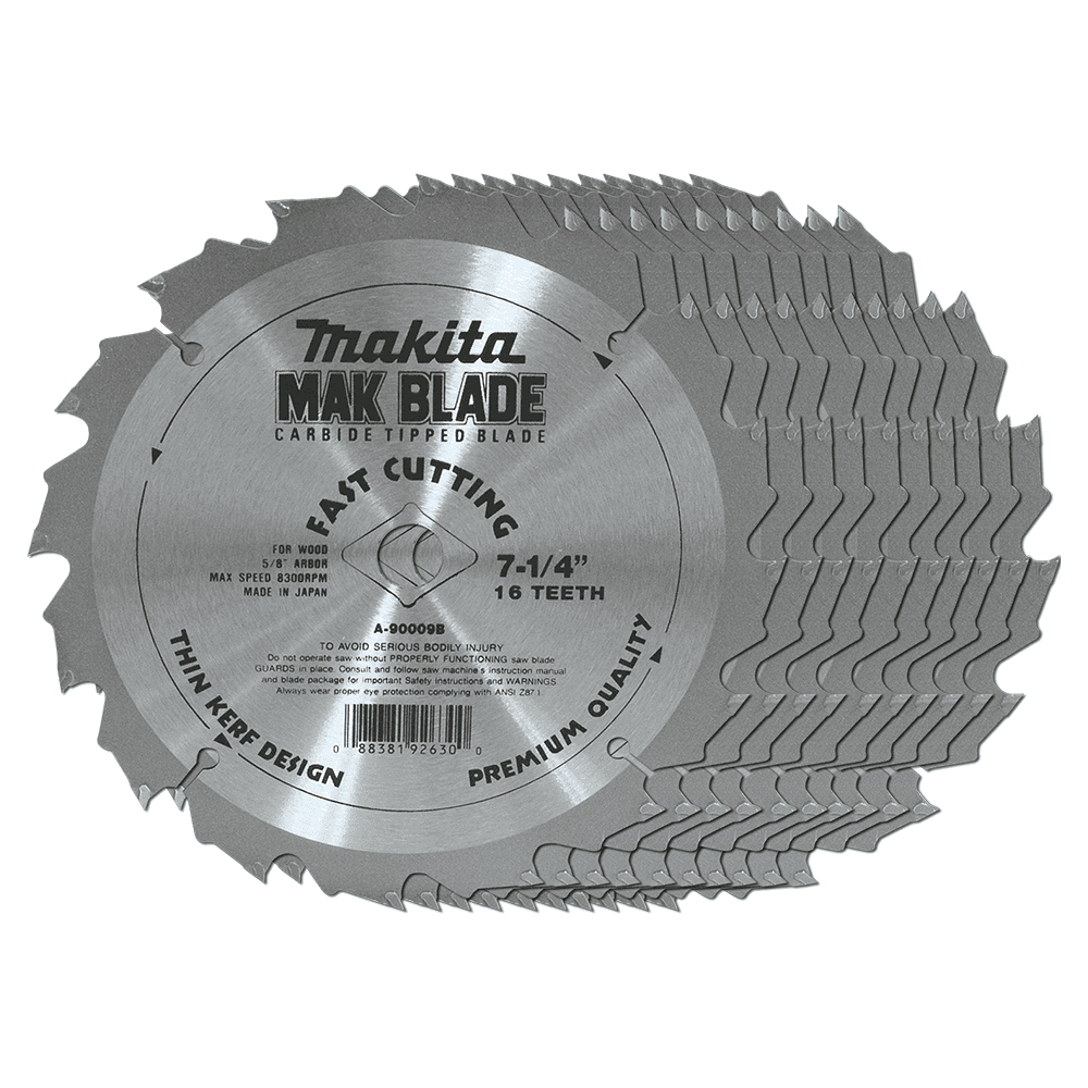 7-1/4" x 16 Teeth Cross-Cut Circular Saw Blade (10/pack) Alt 1 - Image
