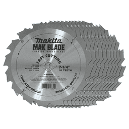 7-1/4" x 16 Teeth Cross-Cut Circular Saw Blade (10/pack) Alt 1 - Image