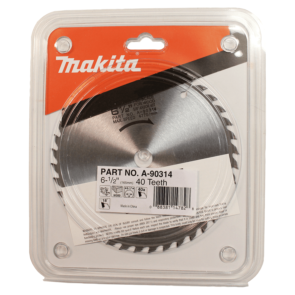 6-1/2" x 40 Teeth Cross-Cut/Miter Circular Saw Blade Alt 1 - Image