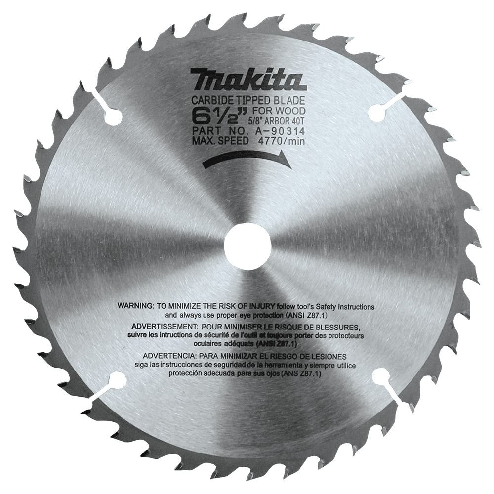 6-1/2" x 40 Teeth Cross-Cut/Miter Circular Saw Blade Main - Image
