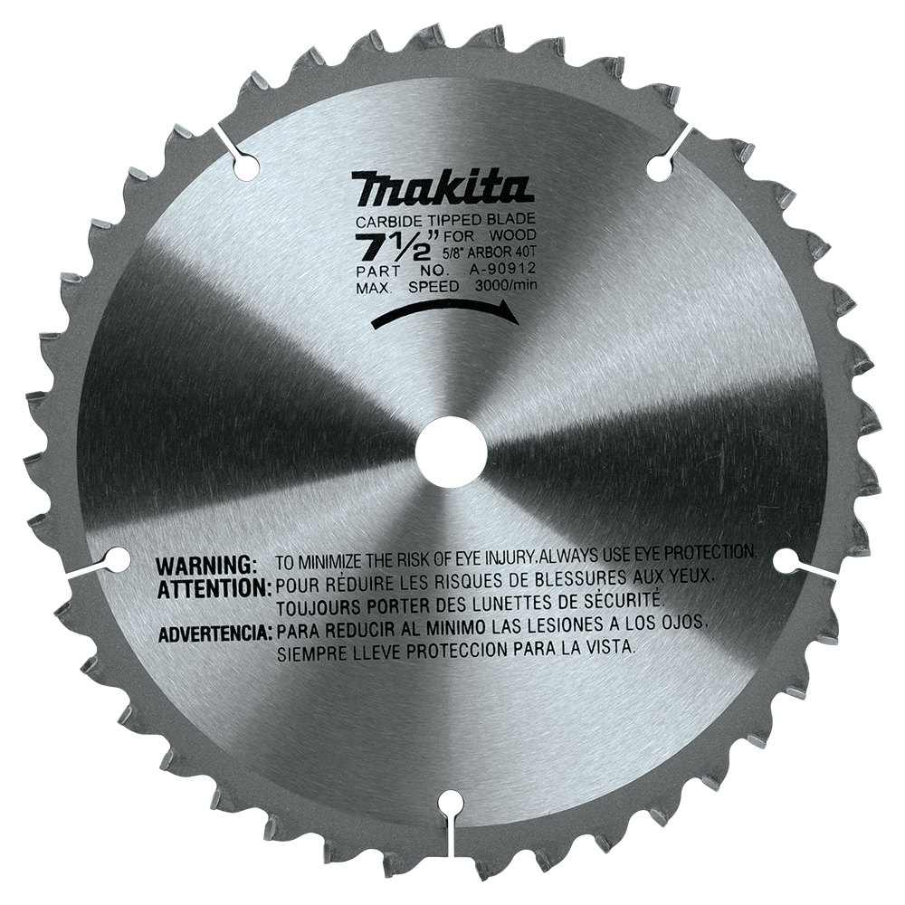 7-1/2" x 40 Teeth Carbide-Tipped Miter Saw Blade Main - Image