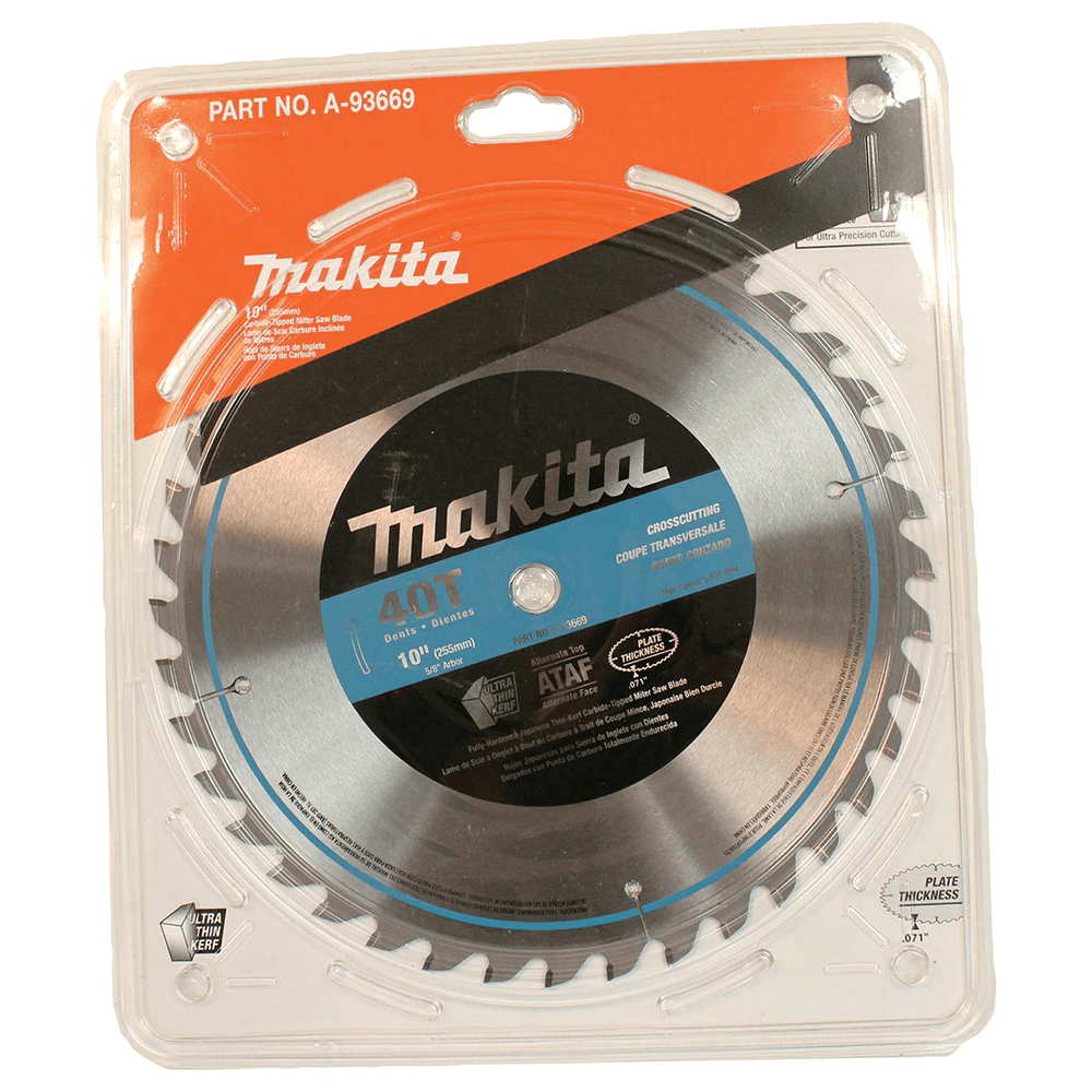 10" x 40 Teeth Cross-Cut Micro-Polished Miter Saw Blade Alt 1 - Image