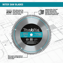 10" x 60 Teeth True Cut Micro-Polished Miter Saw Blade Alt 2 - Image