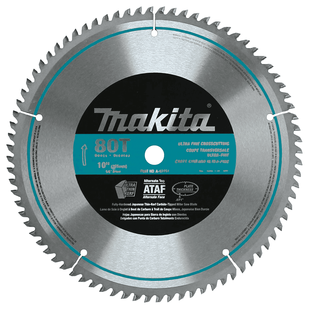 10" x 80 Teeth Cross-Cut Micro-Polished Miter Saw Blade Main - Image