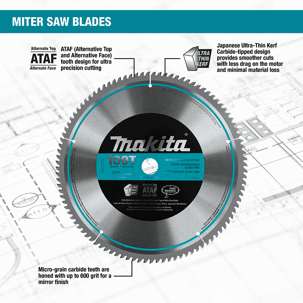 12" x 40 Teeth Micro-Polished Miter Saw Blade Alt 2 - Image