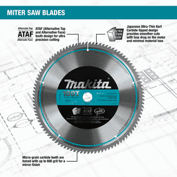 12" x 40 Teeth Micro-Polished Miter Saw Blade Alt 2 - Image