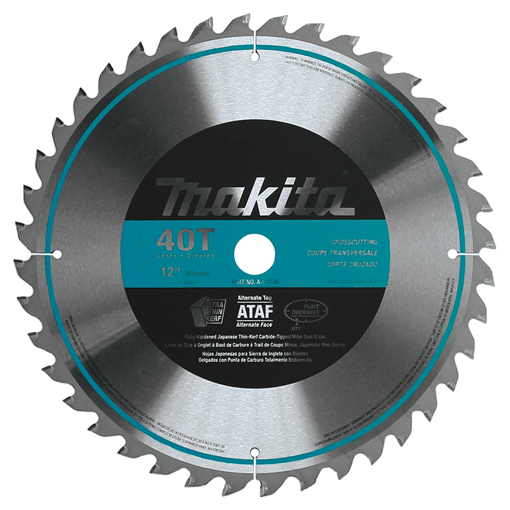 12" x 40 Teeth Micro-Polished Miter Saw Blade Main - Image