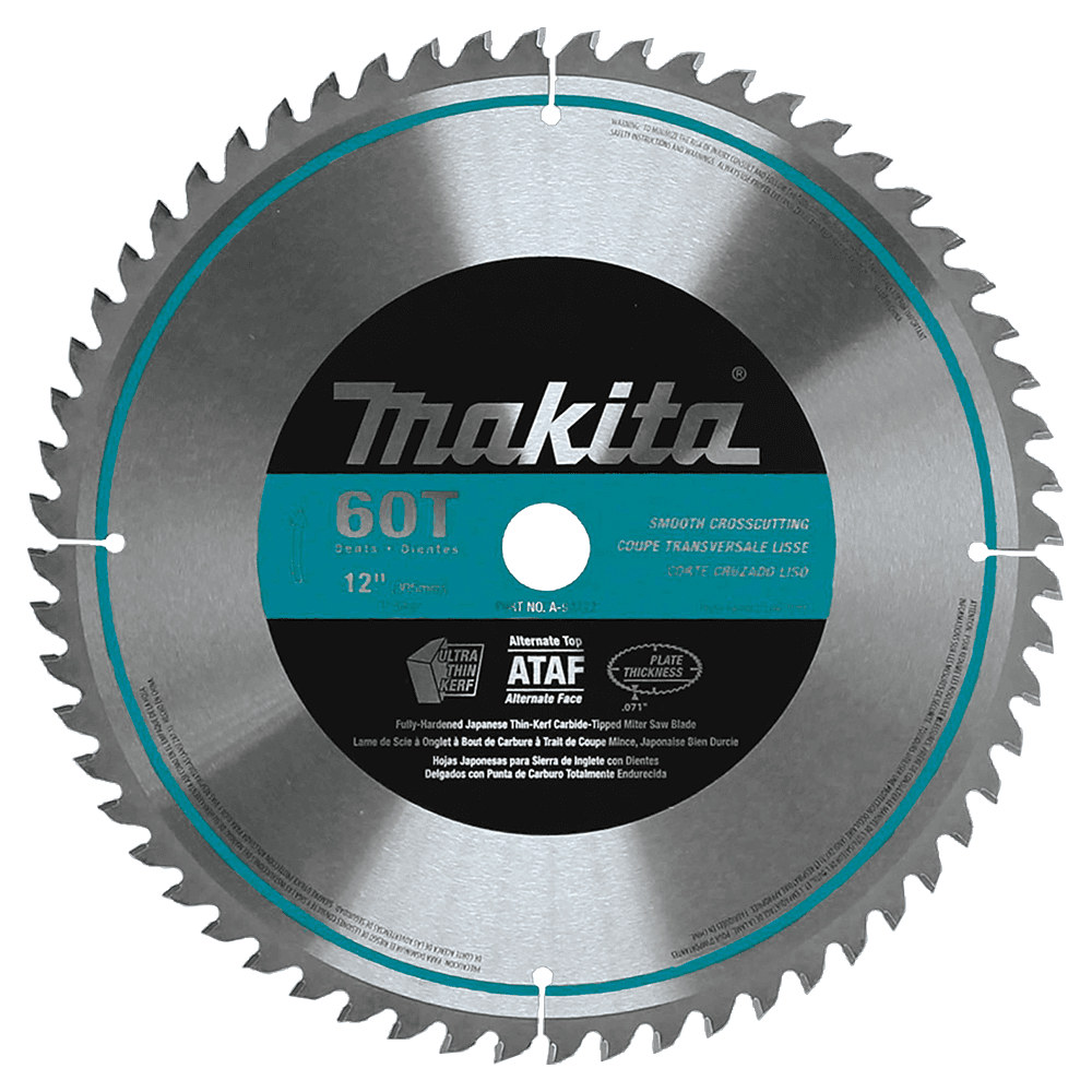 12" x 60 Teeth Micro-Polished Miter Saw Blade Main - Image