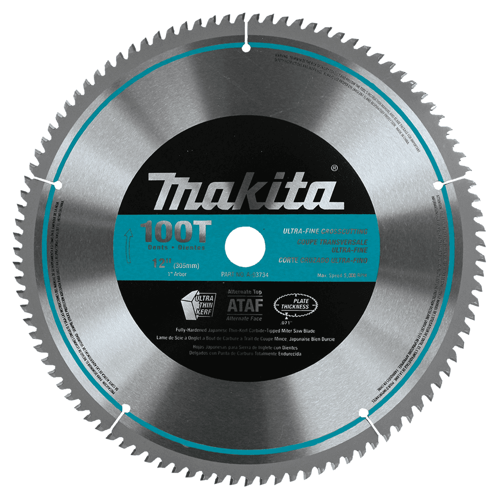 12" x 100 Teeth Micro-Polished Miter Saw Blade Main - Image