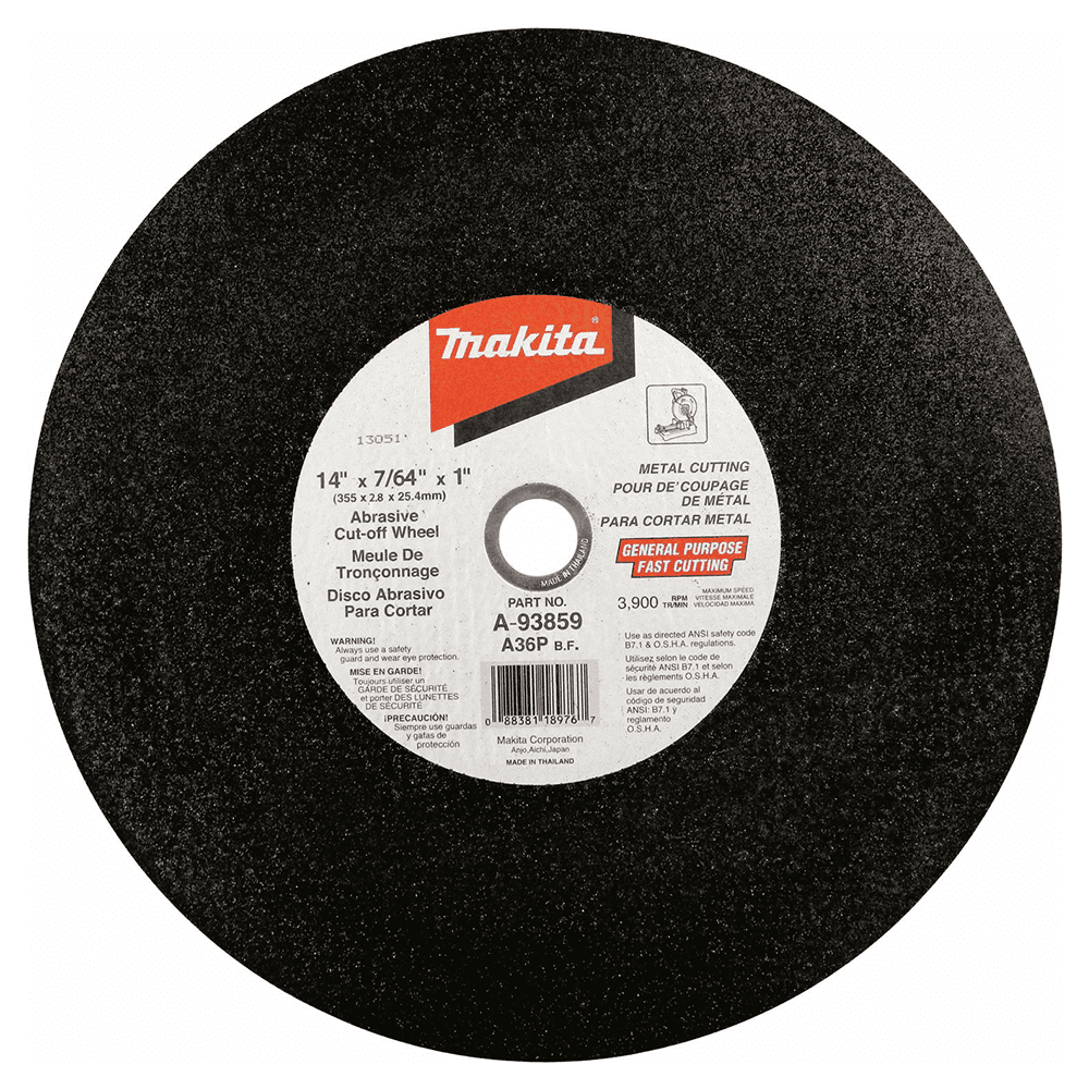 14" x 7/64" Abrasive Cut-Off Wheel (5/Pack) Main - Image