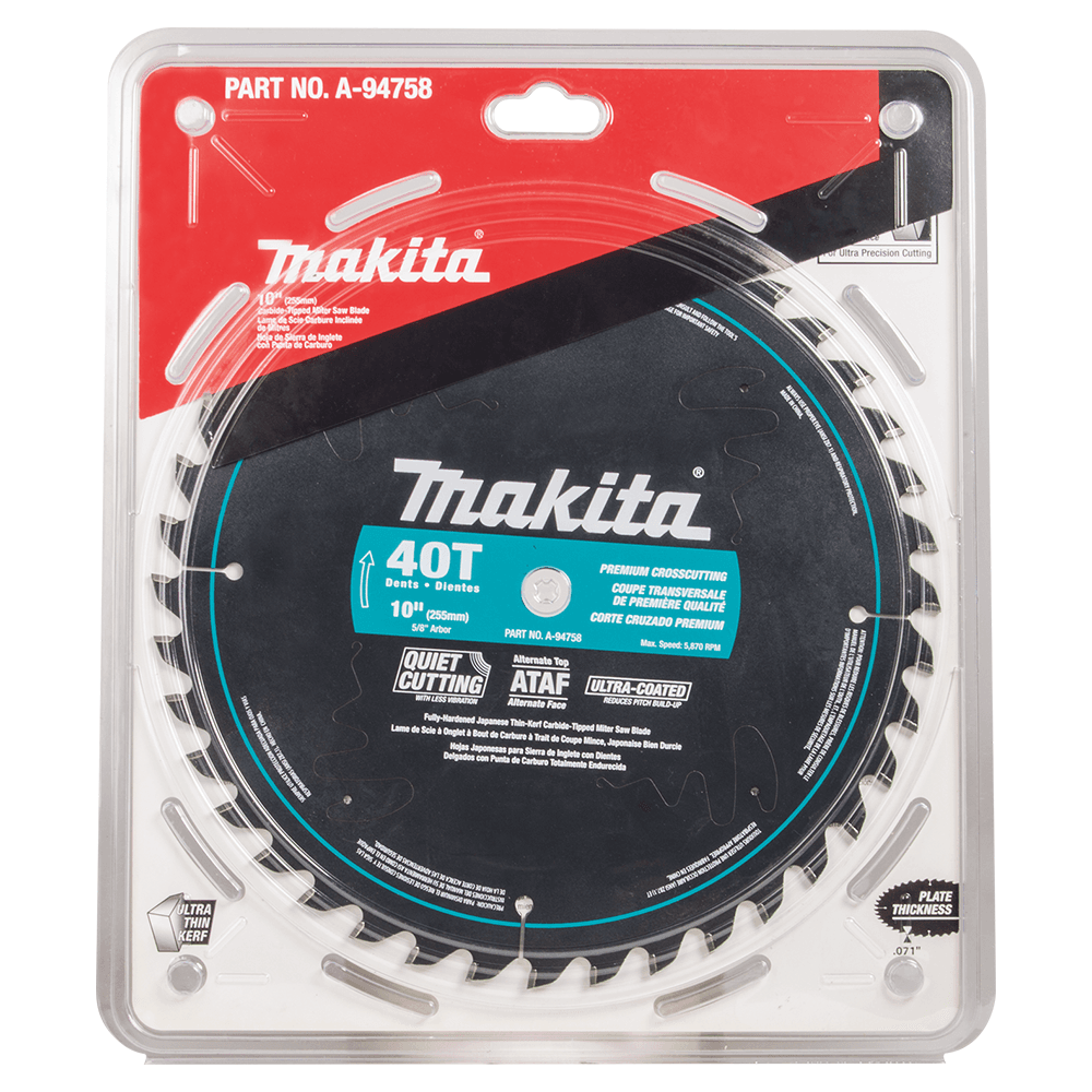 10" x 40 Teeth Ultra-Coated Miter Saw Blade Alt 1 - Image