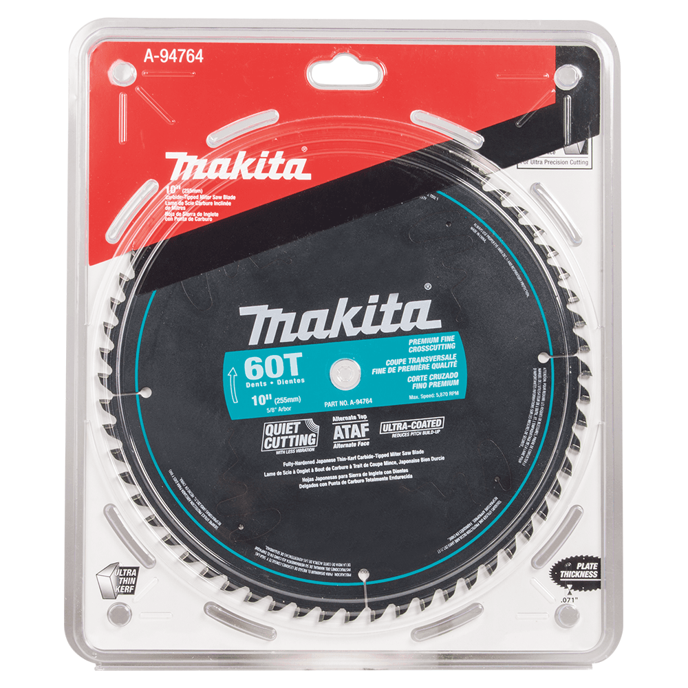 10" x 60 Teeth Ultra-Coated Miter Saw Blade Alt 1 - Image