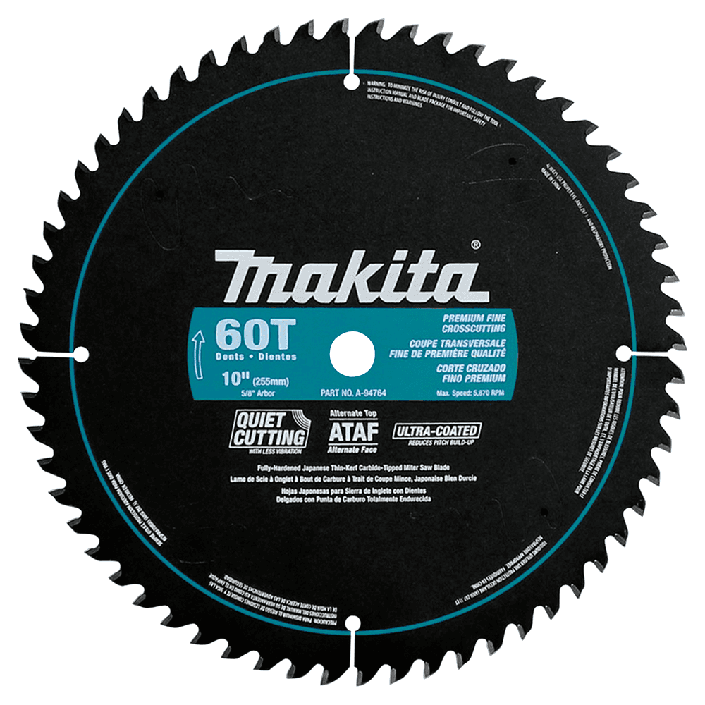 10" x 60 Teeth Ultra-Coated Miter Saw Blade Main - Image