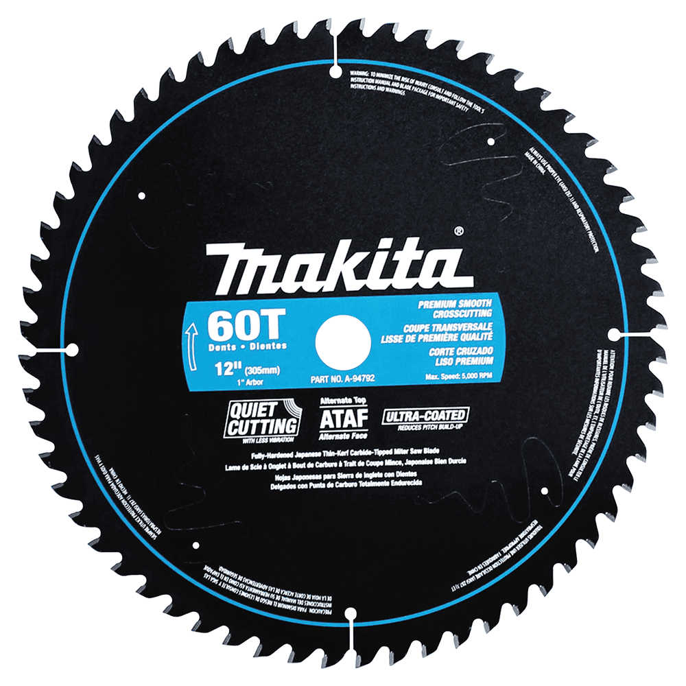 12" x 60 Teeth Ultra-Coated Miter Saw Blade Main - Image