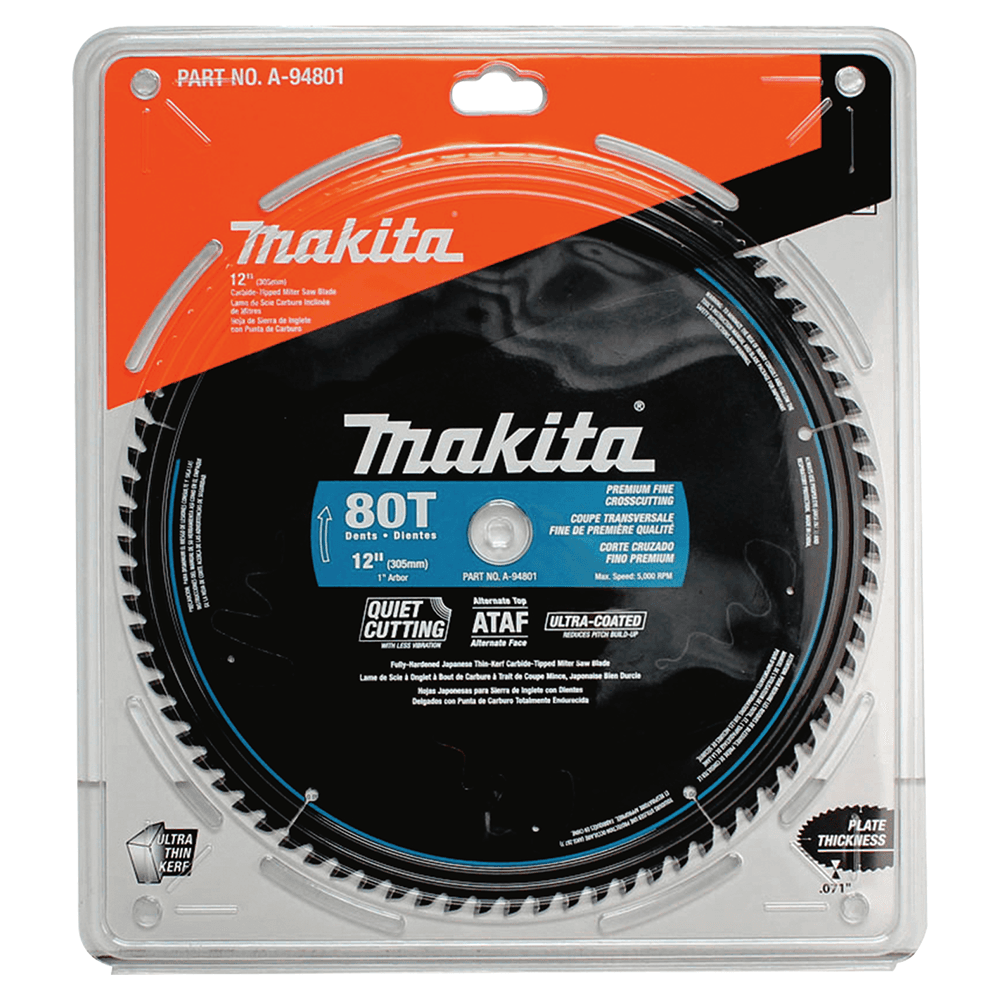 12" x 80 Teeth Ultra-Coated Miter Saw Blade Alt 1 - Image