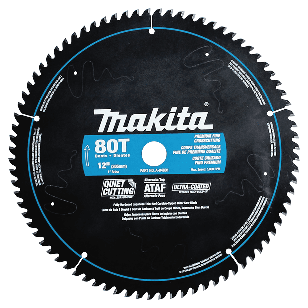 12" x 80 Teeth Ultra-Coated Miter Saw Blade Main - Image
