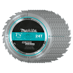 7-1/4" x 24 Teeth Cross-Cut Framing Circular Saw Blade (10/Pack) Alt 1 - Image