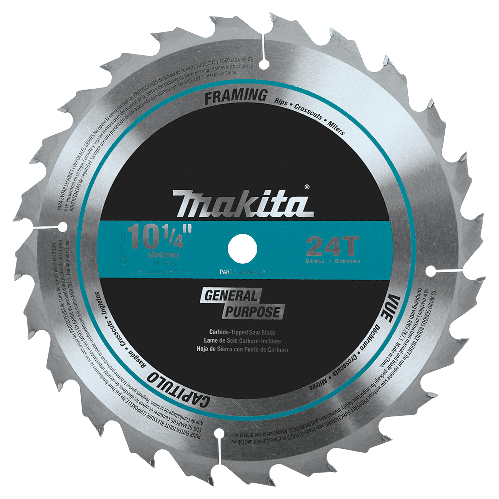 10-1/4" x 24 Teeth Cross-Cut/Rip Circular Saw Blade Main - Image
