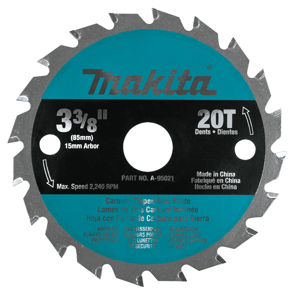 3-3/8" x 20 Teeth Cross-Cut/Rip/Plunge Circular Saw Blade Main - Image