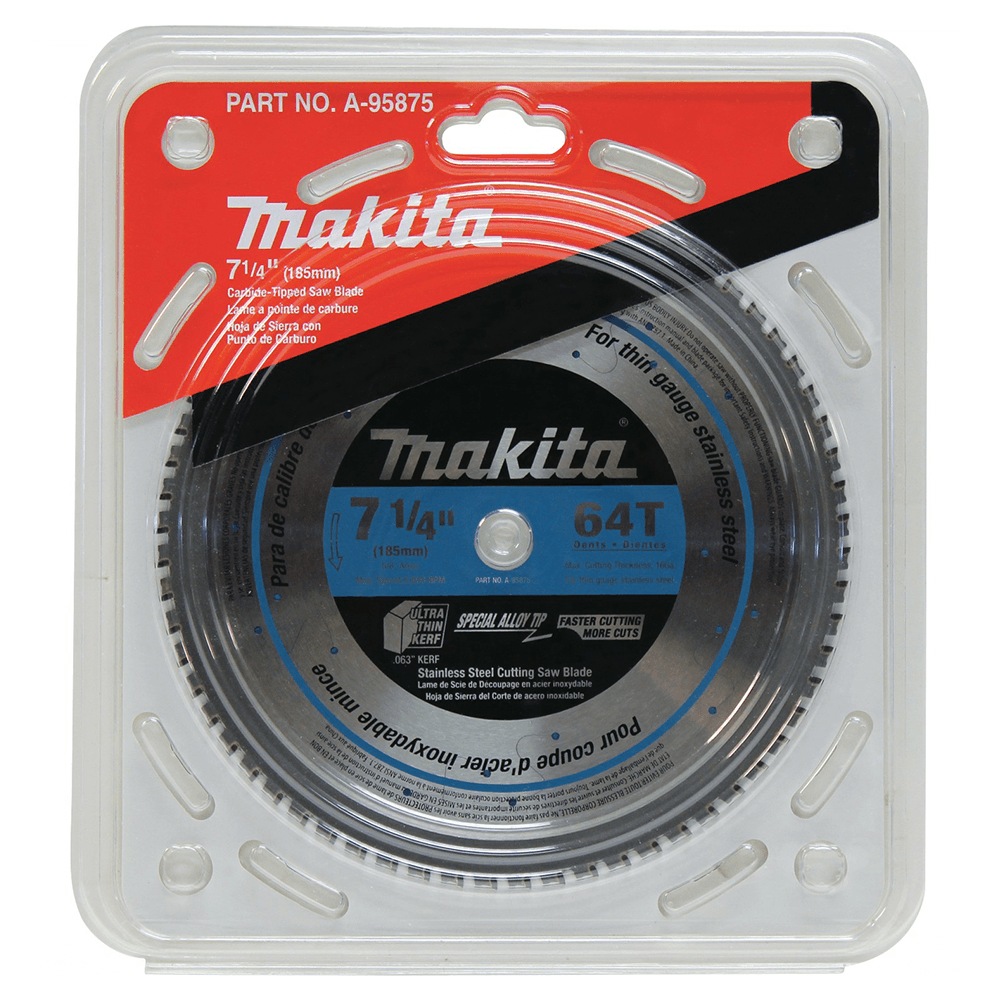 7-1/4" x 64 Teeth Cross-Cut Saw Blade Alt 1 - Image