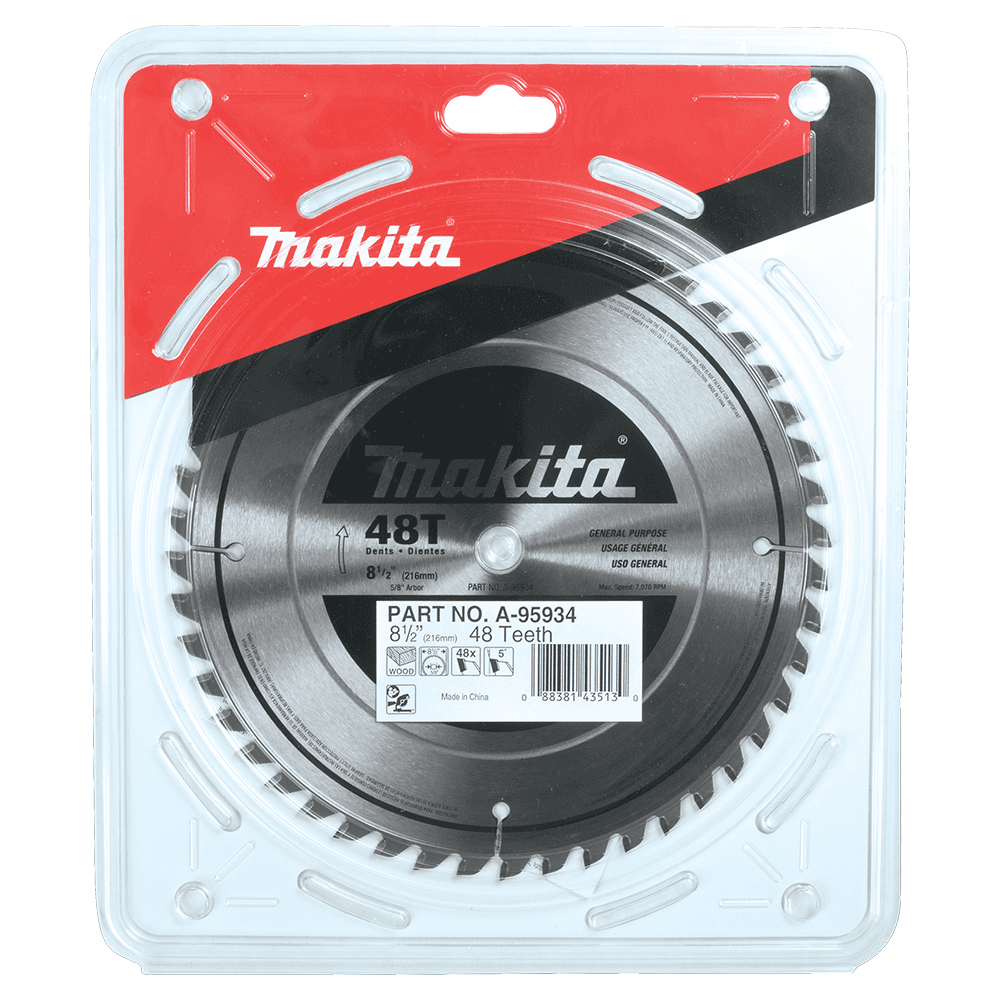 8-1/2" x 48 Teeth Carbide-Tipped Miter Saw Blade Alt 1 - Image