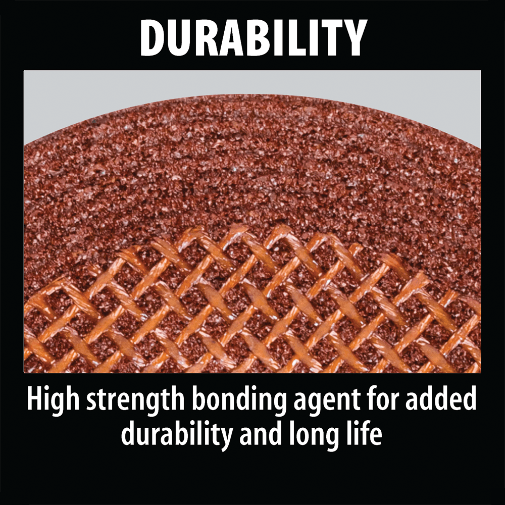 4-1/2" Inox 36 Grit Grinding Wheel, Aluminum Oxide Alt 9 - Image