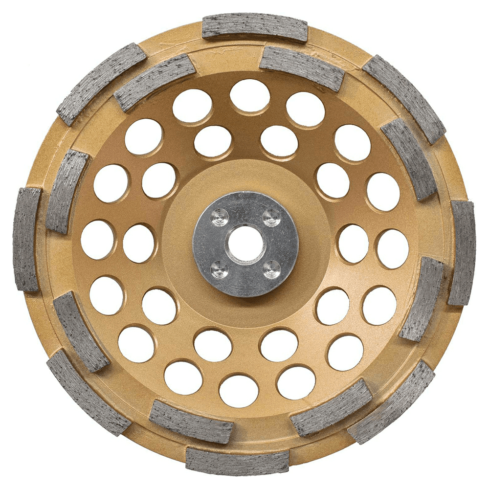 7" Low-Vibration Double Row Diamond Cup Wheel Main - Image