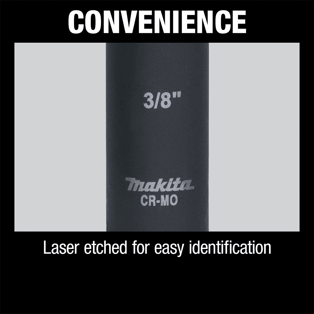 3/8" Deep Well SAE Impact Socket, 1/2" Drive Alt 8 - Image