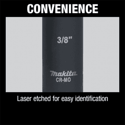 3/8" Deep Well SAE Impact Socket, 1/2" Drive Alt 8 - Image