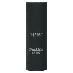 11/16" Deep Well SAE Impact Socket, 1/2" Drive Main - Image