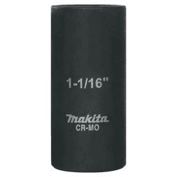 1-1/16" Deep Well SAE Impact Socket, 1/2" Drive Main - Image