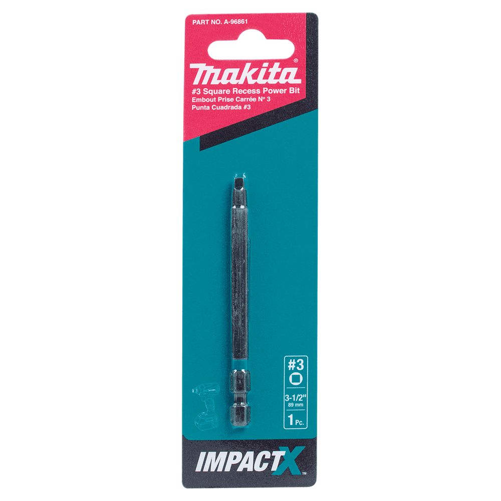 #3 x 3-1/2" ImpactX Square Drive Recess Power Bit Alt 1 - Image