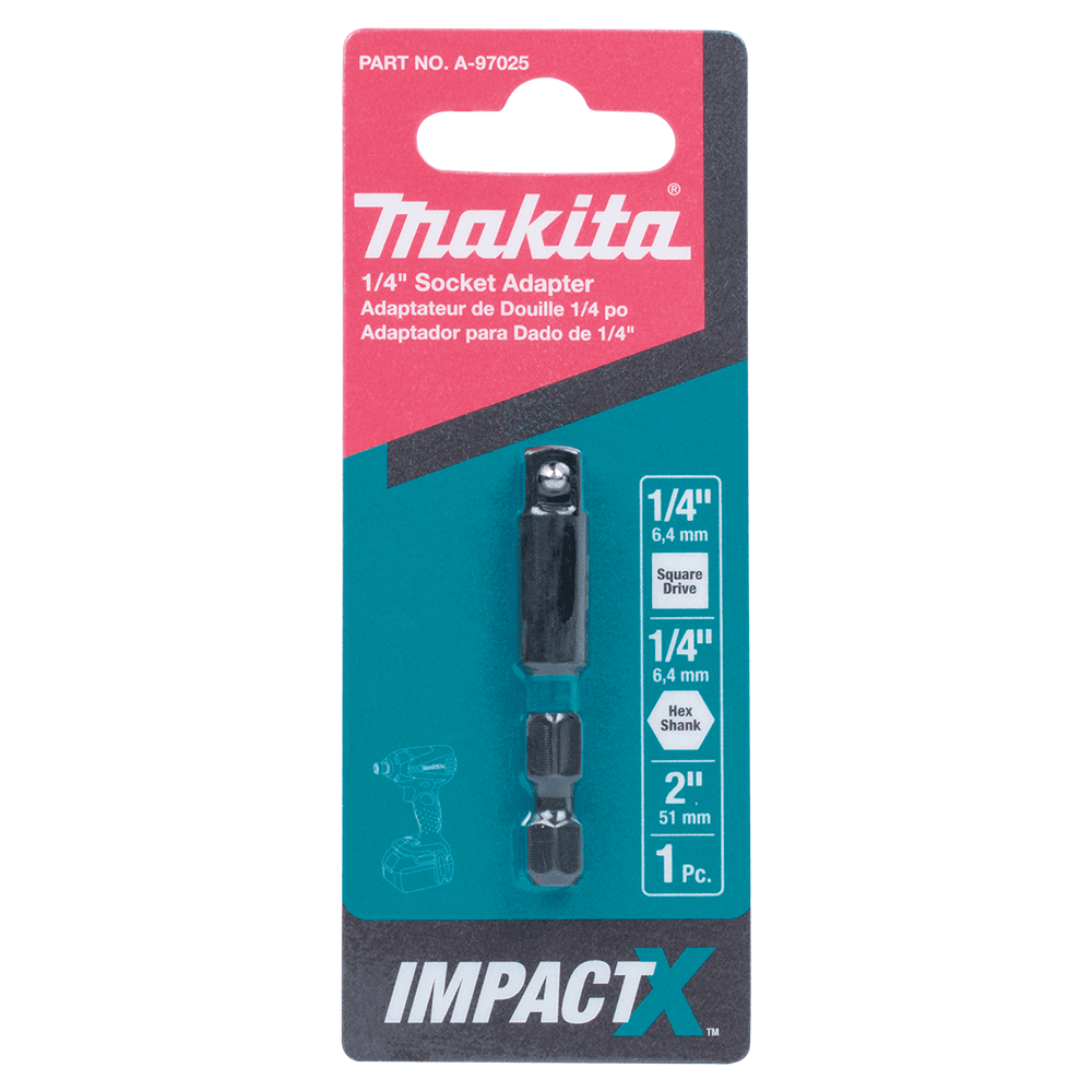 1/4" x 2" ImpactX Socket Adapter Alt 1 - Image