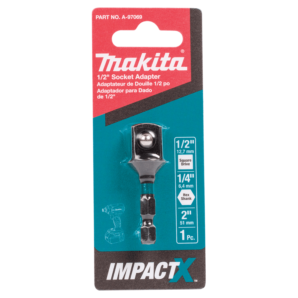 1/2" x 2" ImpactX Socket Adapter Alt 1 - Image