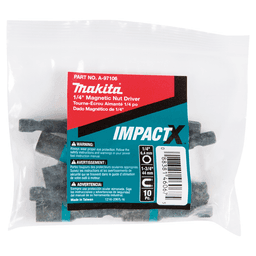 1-3/4" ImpactX Magnetic Nut Driver, 1/4" Shank (10/Pack) Alt 1 - Image
