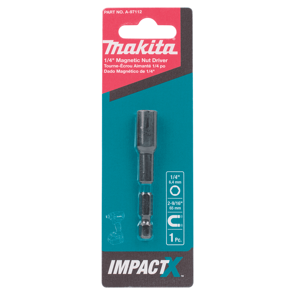 2-9/16" ImpactX Magnetic Nut Driver, 1/4" Shank Alt 1 - Image